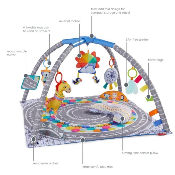 Infantino-4-in-1-Twist & Fold-Musical Mobile-Activity Gym - Picture 9 of 13